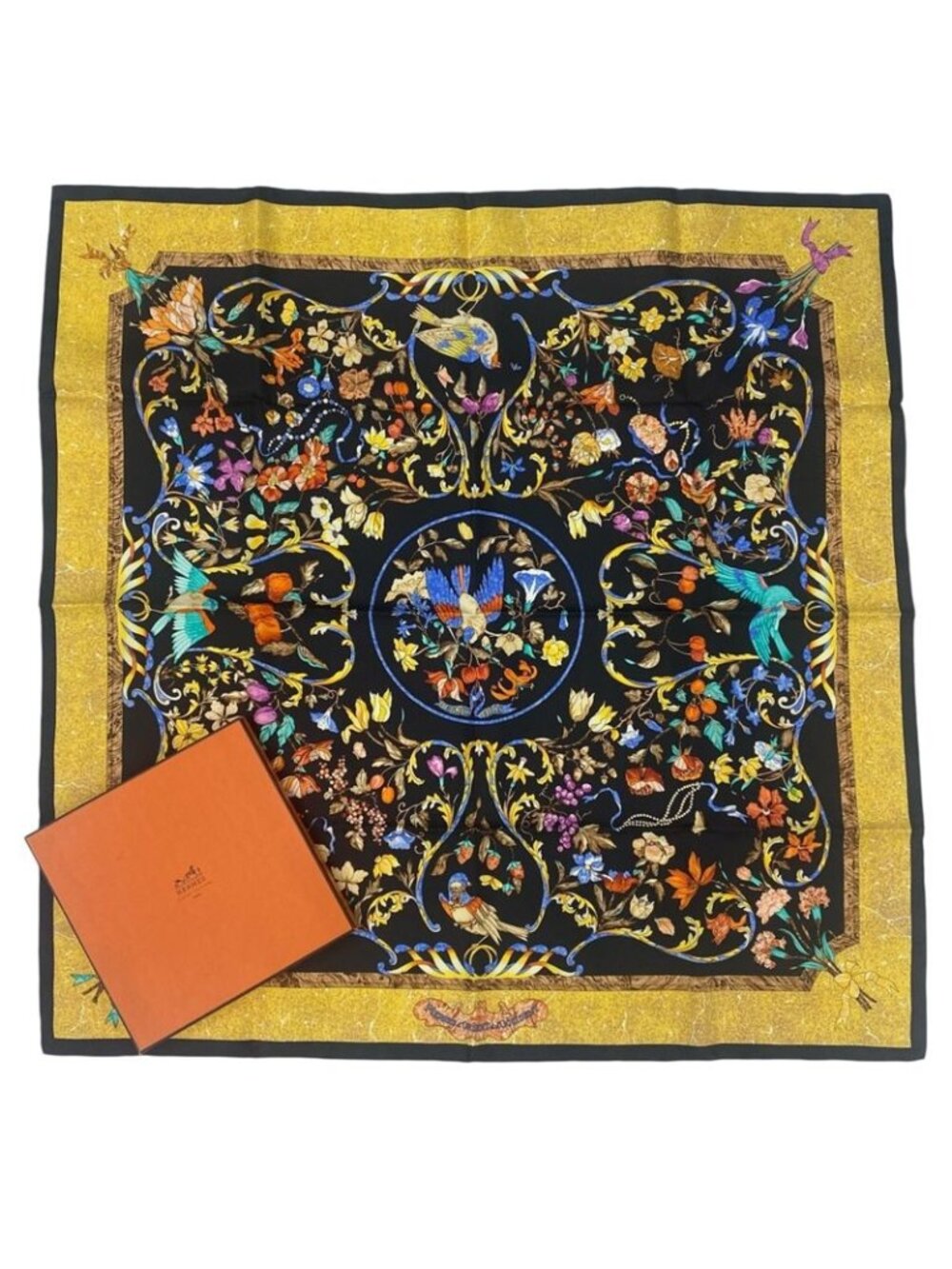 Hermes Carre 90 Pierres D' Orient Et Occident Oriental Stone And Western